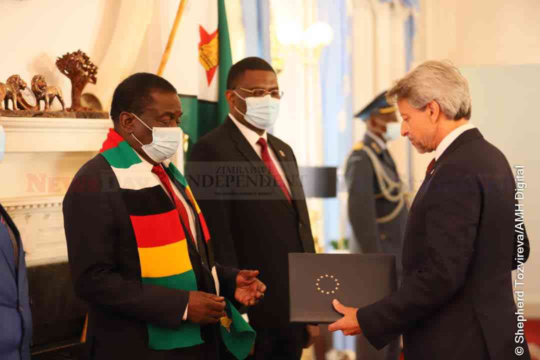President Mnangagwa and EU Ambassador