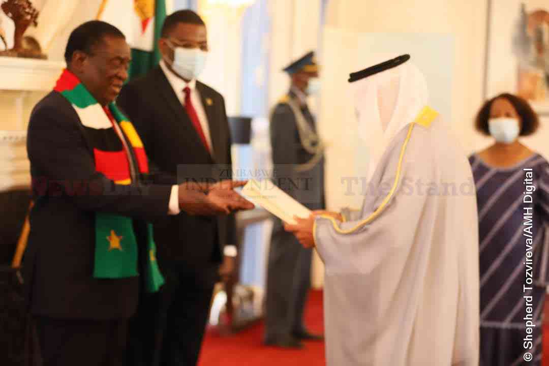President Mnangagwa and Kuwait Ambassador