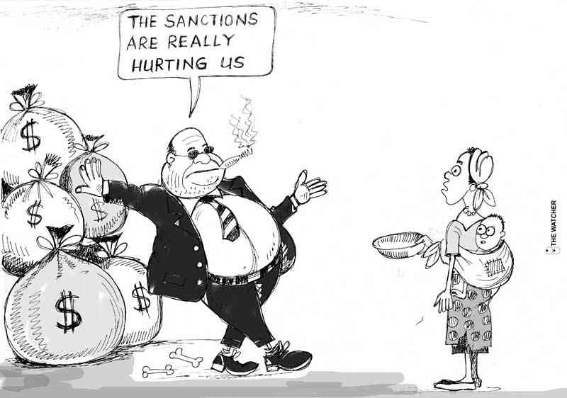 Cartoon: Sanctions and corruption are hurting Zimbabwe -Newsday Zimbabwe
