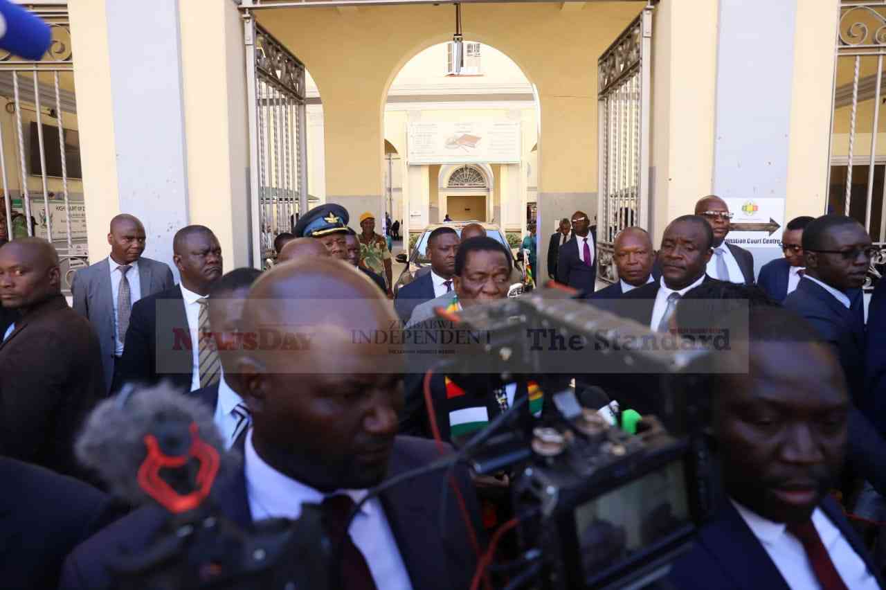President Mnangagwa at the nomination court