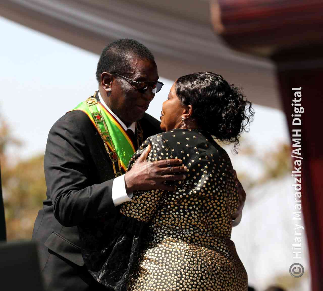 President Mnangagwa and wife Auxillia