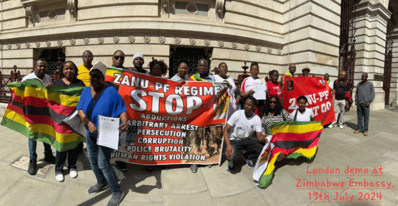Zimbabwean diaspora unites in London: Voices of protest heard loud and clear