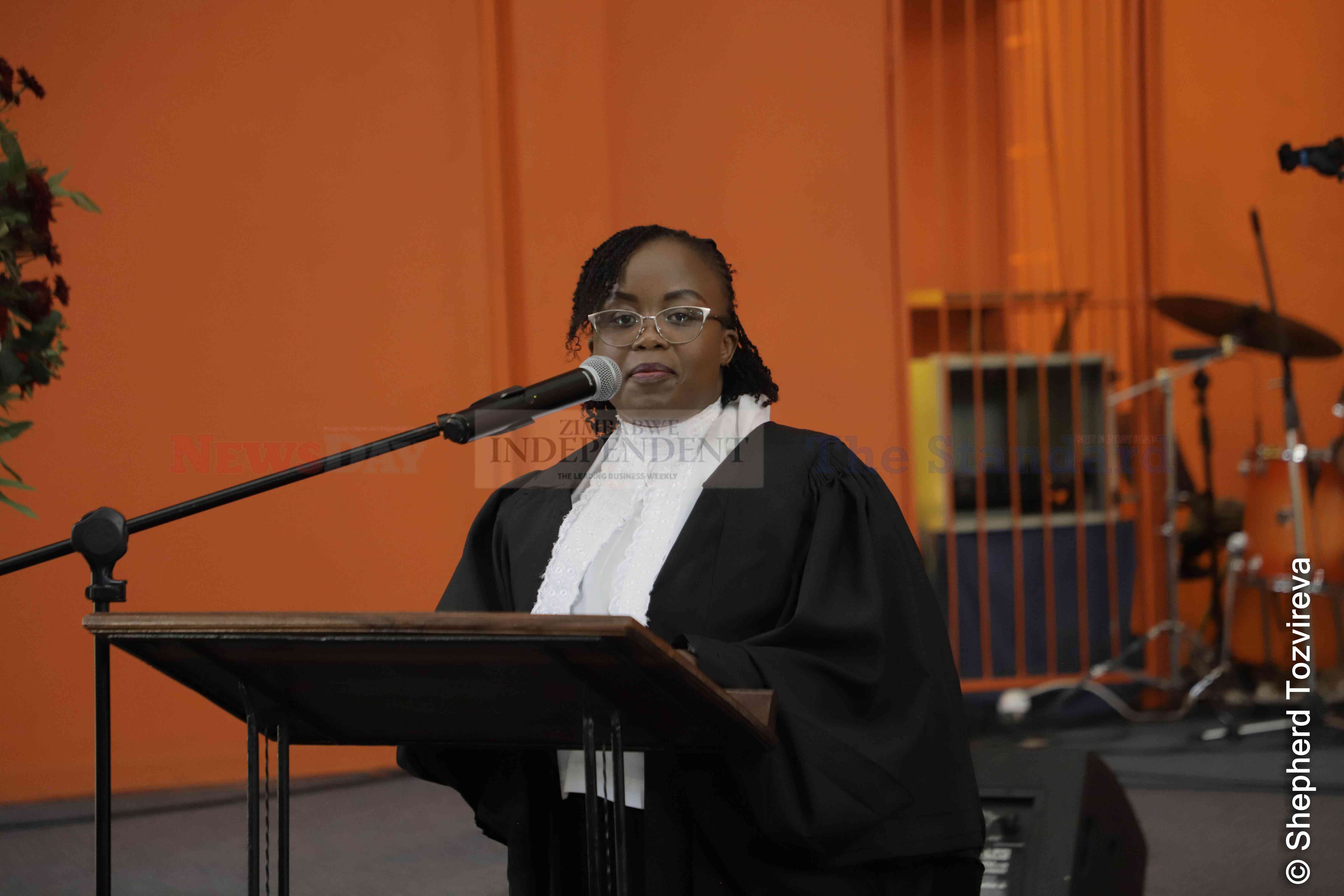 A number of Lawyers attended the burial