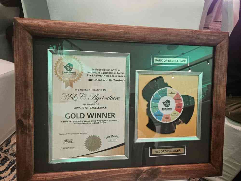 Agriculture NEC honoured at prestigious awards