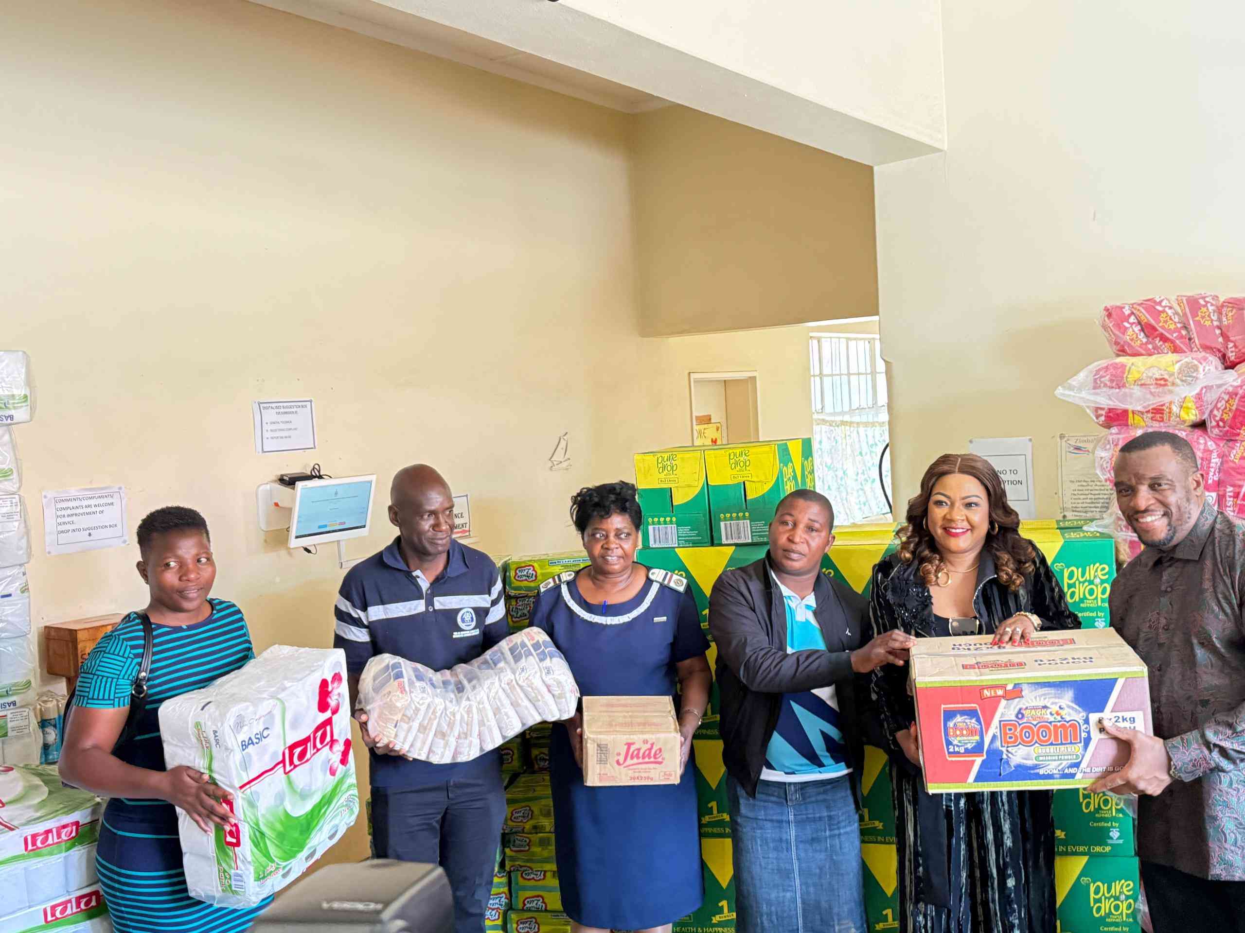 Ingutsheni gets US$7500 worth of groceries from DOV