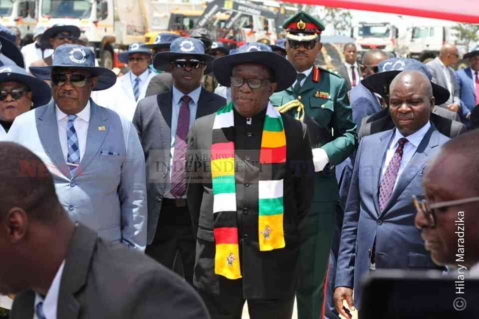 Commissioning ceremony of a new fleet of trucks and equipment at Geo Pomona Waste Management plant