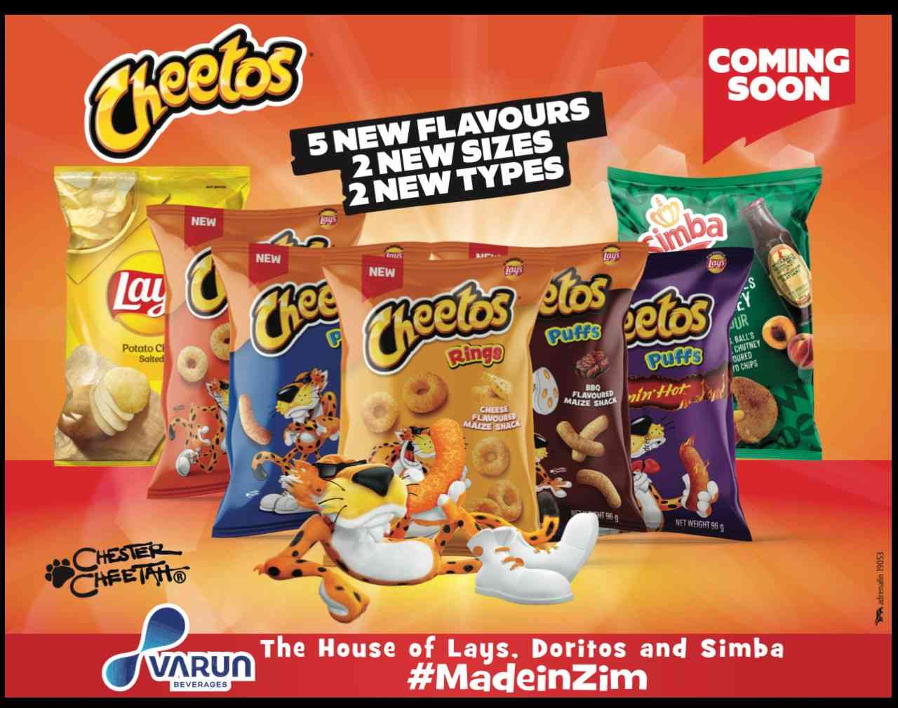 Varun Beverages expands footprint in Zim with Cheetos launch
