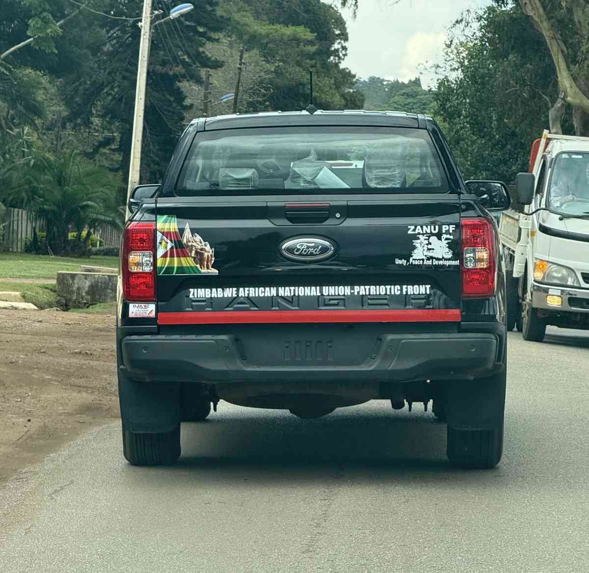 Start with Zanu PF vehicles