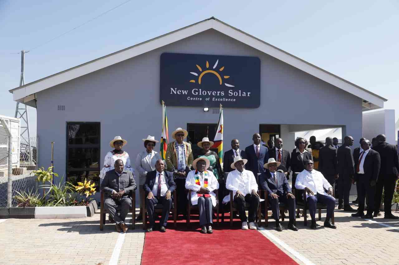 Mnangagwa commissions Glovers Solar Plant