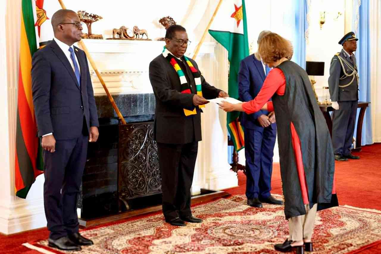 New UN resident coordinator presents credentials to Mnangagwa at State House