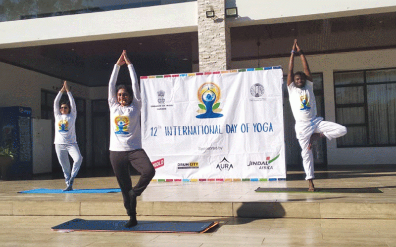 Yoga puts Harare in healthy mood
