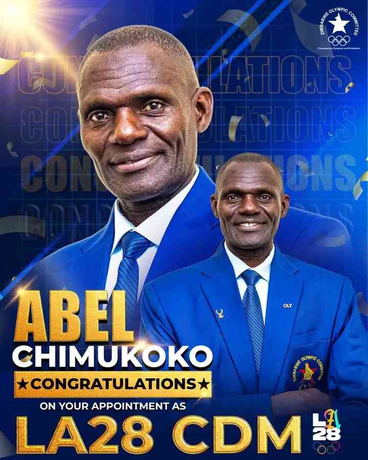 Chimukoko named chef de mission for Team Zimbabwe at LA28 in landmark appointment