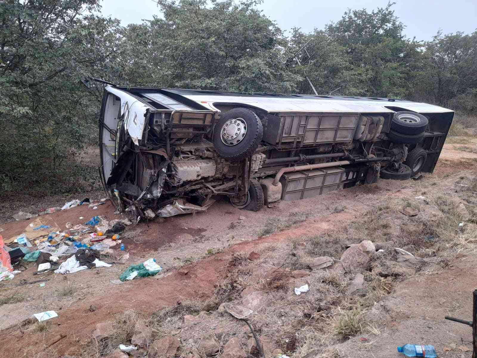 Driver dies, several passengers injured as repatriation bus crashes near Beitbridge