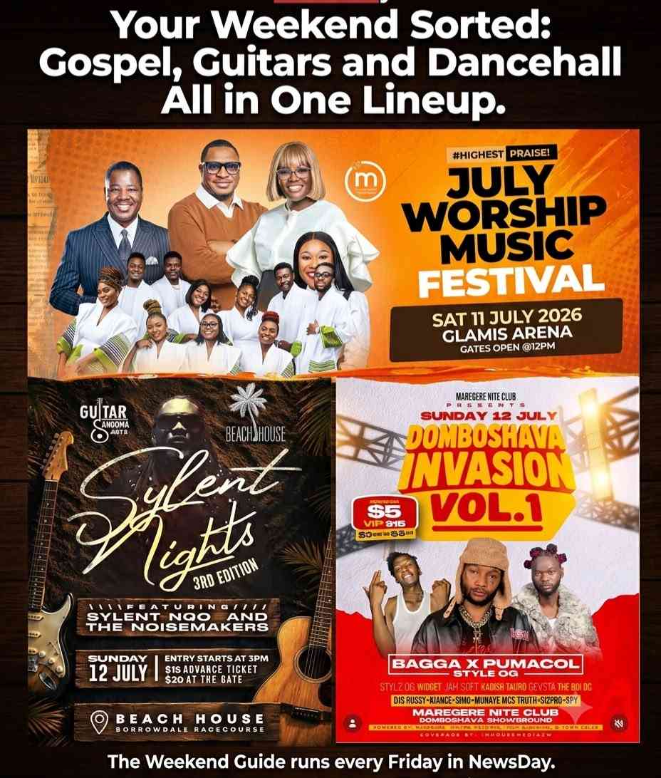 Your weekend sorted: Gospel, guitars and dancehall all-in-one line-up