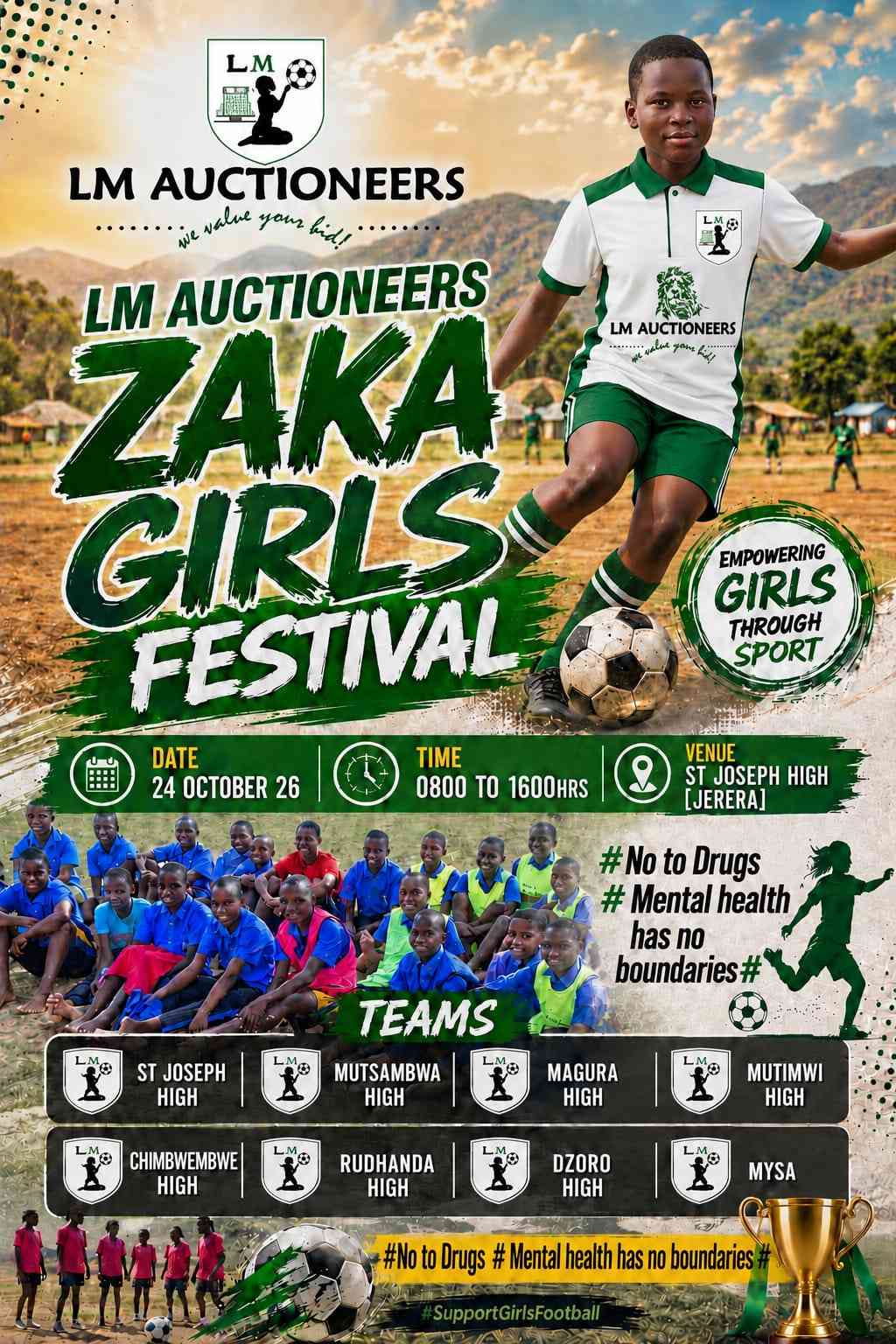 Zaka girls' inaugural soccer festival to reward the best
