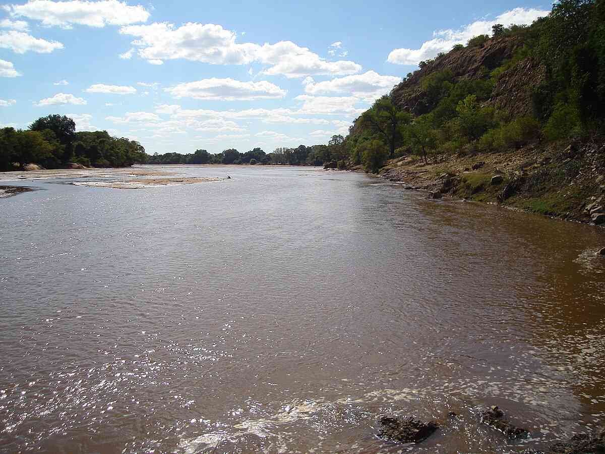 Mangwe  children brave river  crossings to reach school