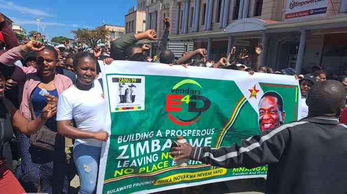 Zanu PF vendors forced to fill up BF for Mnangagwa speech