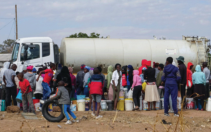 Suburb clocks three  years without water