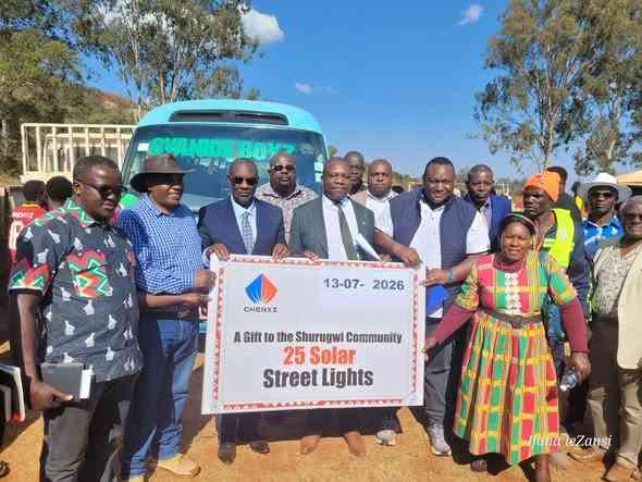 Chinese mining firm hands  over mini-bus to Shurugwi FC