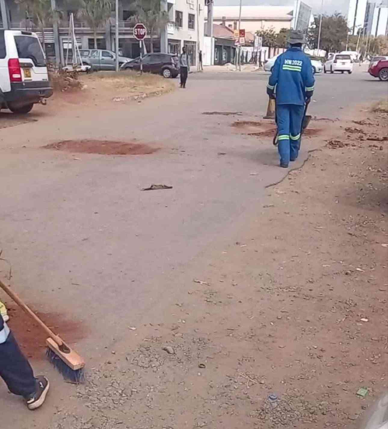 Residents told to fill own potholes as council runs out of asphalt