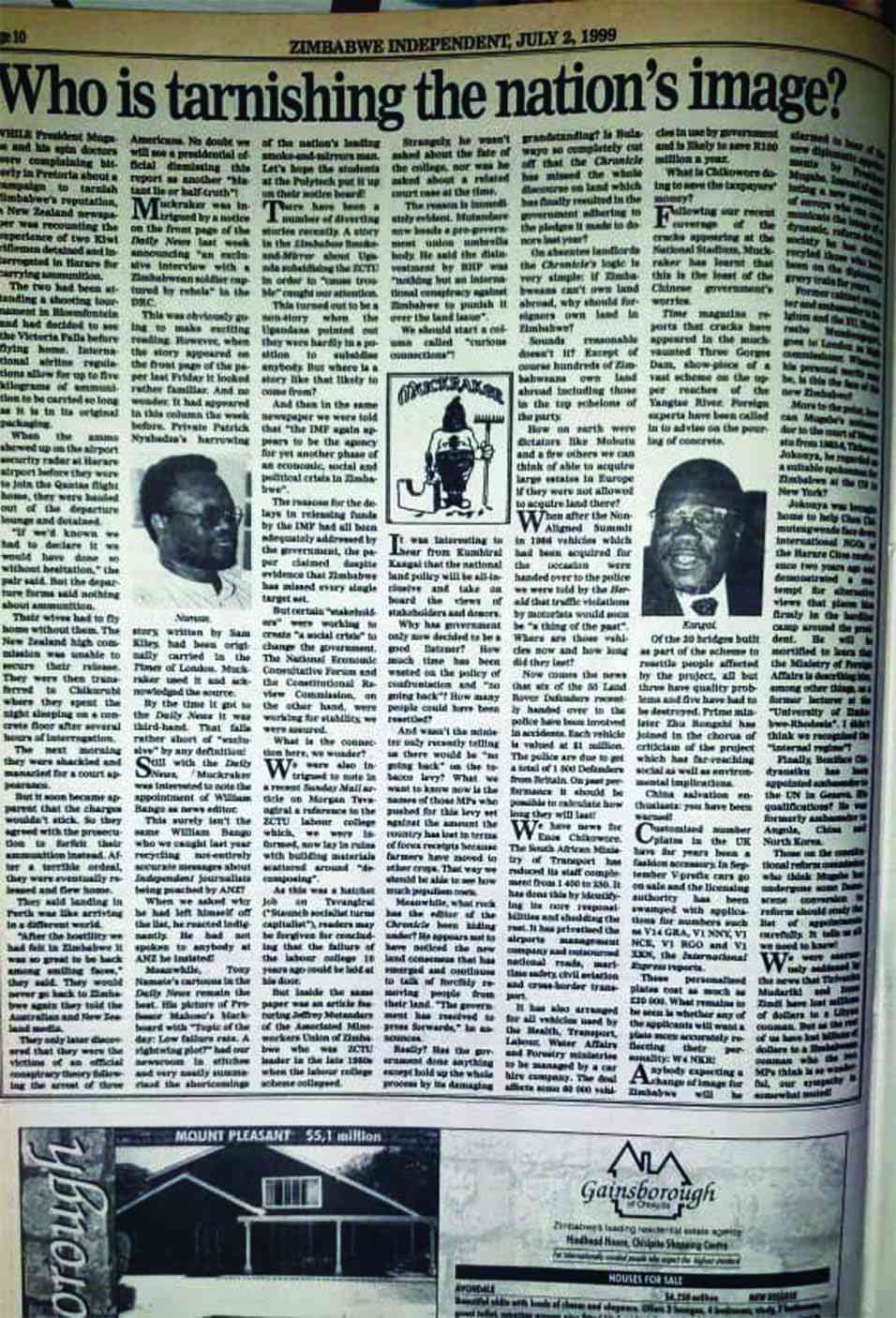 MUCKRAKER: Who is tarnishing the nation’s image?