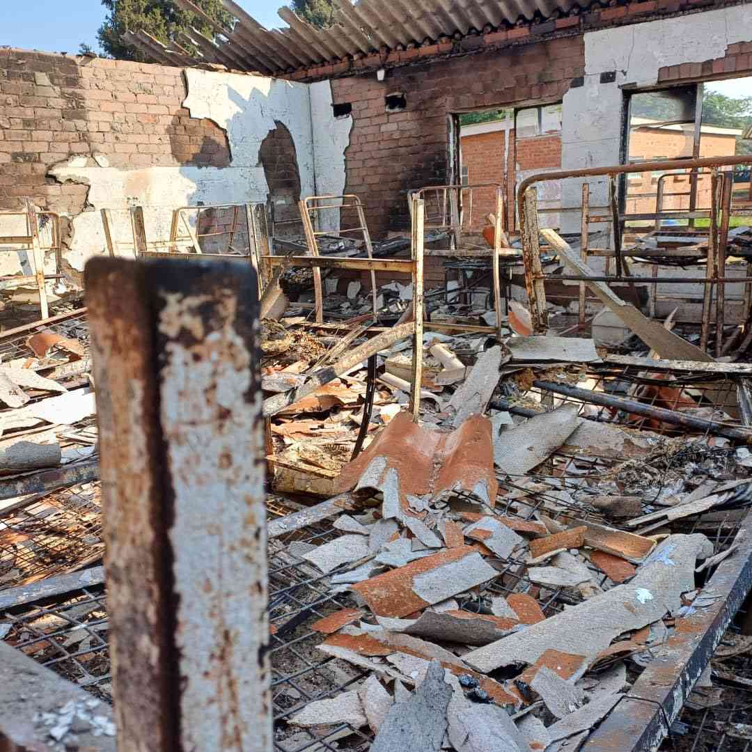Fire guts school dormitories