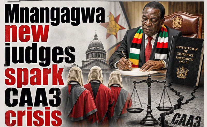 Mnangagwa new judges spark CAA3 crisis