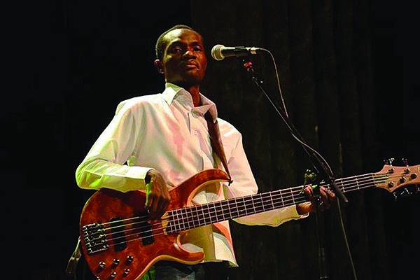 Enock Piroro –Zim’s high flying bassist