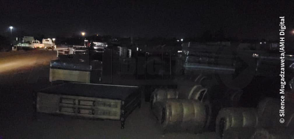 Some of the furniture that was hurriedly removed before it could catch fire